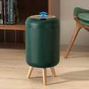 Bathroom Trash Can Automatic Touchless, 3 Gallon Smart Motion Sensor Garbage Can with Lid Electric Small Mini Trash Garbage Bin for Kitchen, Office, Toilet, Bedroom Diaper Trash Cans-Green