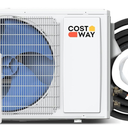 12000BTU Mini Split Air Conditioner& Heater, 20 SEER2 115V Wall-Mounted Ductless AC Unit Cools Rooms up to 750 Sq. Ft, Energy Efficient Inverter AC with Heat Pump (Blast Series), Outside Unit Only