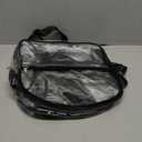 Paxiland Clear Backpack Stadium Approved 12126 with Reinforced and Wider Shoulder Straps, Small Clear Bag for Schools, Concerts, Work, Festivals and Sporting Events - Black