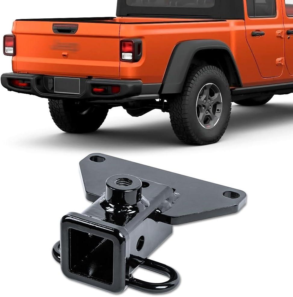 Stehlen 642167836247 Compatible with 2020-2026 Jeep Gladiator Class 3 Trailer Tow Hitch Receiver 2"