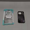 Case Compatible with iPhone 16 Pro, Pattern Plexiglass Cover for Boys Girls, Shockproof Anti-Scratch Drop Protection, Black Gold Marble