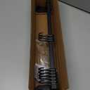 AmoiChic Adhesive Wall Mounted Pot Pan Rack, Kitchen Wall Mounted Detachable Pan Lid Utensils Organizer Hanging Rail with 8 Hooks for Kitchen Bathroom Bedroom,17.7''