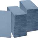 Jeyiour 150 Pcs Dusty Blue Dinner Napkins Boho Disposable Guest Towels 16 x 16 Inch Paper Hand Towels for Bathroom Decorative Wedding Napkins for Bridal Baby Shower Kitchen Party Event