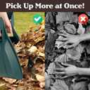 Leaf Scoops Hand Rakes - Lightweight, Durable Grabber Tool for Scooping Up Leaves, Spreading Mulch, Gardening, and Yard Work by Pure Garden (Green)