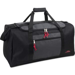 Lightweight Canvas Duffle Bags for Men & Women For Traveling, the Gym, and as Sports Equipment Bag/Organizer (Black 3)