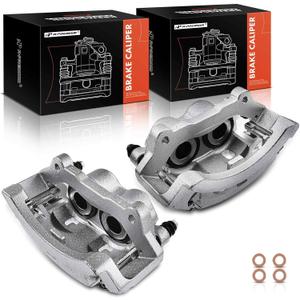 A-Premium Disc Brake Caliper Assembly with Bracket Compatible with Dodge Ram 3500 2003-2008, with Dual Rear Wheels (DRW), Rear Driver and Passenger Side, 2-PC Set