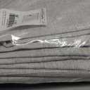 NICETOWN 100% Blackout Snowbound Linen Curtains 90 inches Length with Thermal Insulated Liners for Bedroom, 2 Panels, 52" W, Farmhouse Style Room Cooling Window Draperies for Dining Room