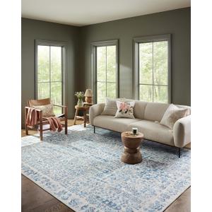 Loloi Rifle Paper Co. Maison Collection MAO-07 Blue 2'-3" x 3'-9", .19" Pile Height, Accent Rug