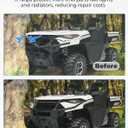 KEMIMOTO Front Bumper Upper Brush Guard, Rigid Steel Protector Compatible with 2018-2024 Polaris Ranger XP 1000, Crew XP 1000 & 2020-2025 Ranger 1000, Crew 1000, Accessories Replace #2882531