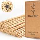 TOMCENXI 120PCS Reed Diffuser Sticks,7.5 Inch Natural Rattan Sticks,Essential Oil Aroma Diffuser Replacements Sticks