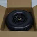 13" Wheelbarrow Tire, 4.00-6 Flat-free Solid Tire and Wheel, with 5/8" or 3/4" Bearings, 1.75" Centered Hub for Wheelbarrow/Wagon/Trolley/Garden Scooter Cart