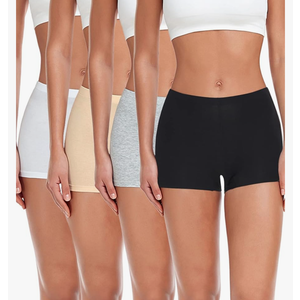 wirarpa Women's Boyshorts Panties Cotton Boxer Briefs for Ladies Underwear Shorts with Cotton Crotch 4 Pack S 