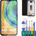 OLED for Samsung A54 Screen Replacement for Samsung Galaxy A54 5g LCD Display Touch Screen Replacement for SM-A546 Digitizer Repair Kits with Frame (Original Size)