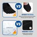 OrrinSports Toe Socks Women Low Cut No Show Socks Non-Slip Invisible Ankle Sock Liner Five Finger Sock (3 Pack)