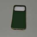 LOHASIC for iPhone 17 Pro Case Leather, Slim Luxury iPhone 17 Pro Vegan Leather Case, Soft Thin Designer Aesthetic Business Cover for Women Grils, Green