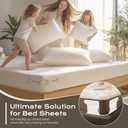 5 x Bed Sheet Rack Replacement Straps 2PCS Replacement Straps are Compatible with Most Lock Bed Sheet Racks Transparent