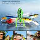 Large 3-Layer Fishing Tackle Box with Tackle Included, All-in-One 417 Pcs Fishing Lures Kit with Small 2-Sided Box & Gloves for Anglers, Complete Freshwater Bass Fishing Gear, Gift for Men