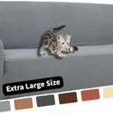 YEMYHOM Couch Cover Latest Jacquard Design High Stretch Extra Large Sofa Covers Pet Dog Cat Proof Oversized Slipcover Non Slip Magic Elastic Furniture Protector (XL Sofa, Light Gray)