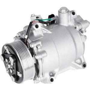 AC Compressor with Clutch Fits for 2007-2014 Honda CR-V 2.4L, 2012-2015 Honda Civic 2.4L (only for Si model), Fits for 2007-2012 Acura RDX 2.3L, CO 4920AC 4717053, TRSE09, 3 Pin Connector