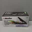 Mueller Pro-Series 10-in-1, 8 Blade Vegetable Chopper, Mandoline Slicer, Onion Mincer, Cutter, Dicer, Veggie Chopper with Container, Kitchen Essentials & Gadgets, House Warming Gifts New Home, Black