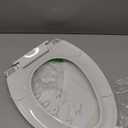 Elongated Toilet Seat Slow Close, Quiet Toilet Seat Cover with Never Loosen Durable Toilet Seat Lid Easy to Install & Clean, Polypropylene (PP), White (Elongated 18.5")