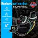 68004166AC Tail Light Socket Wiring Harness Replacement for Jeep Wrangler JK 2007 2008 2009 2010 2011 2012 2013 2014 2015 2016 2017 2018 Direct Fit for Left Right Side Replace