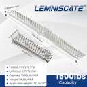 LEMNISCATE Loading Ramps, Portable Aluminum Ramps, 1500lbs Capacity per Pair, Truck Ramp for Lawn Mower, Motorcycles, Trailers, Dirt Bikes, Carts, 63''L x 8.5''W