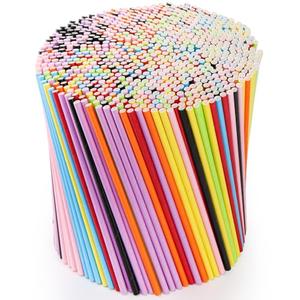 DEAYOU 800 PCS Paper Drinking Straws, Disposable Paper Straws for Mixed Drinks, Party Supplies, Restaurant, Food Service, Birthday, Wedding, Baby Shower, Christmas, Holiday, Gift, Assorted Colors