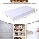 Wire Shelf Covers for Wire Shelving,36''W X12 D,White5 Pcs | PVC Wire Rack Covers for Shelves,Wire Shelf Covers for Pantry,Closet,Kitchen,0.32-inch Thick Waterproof,Easily Cut