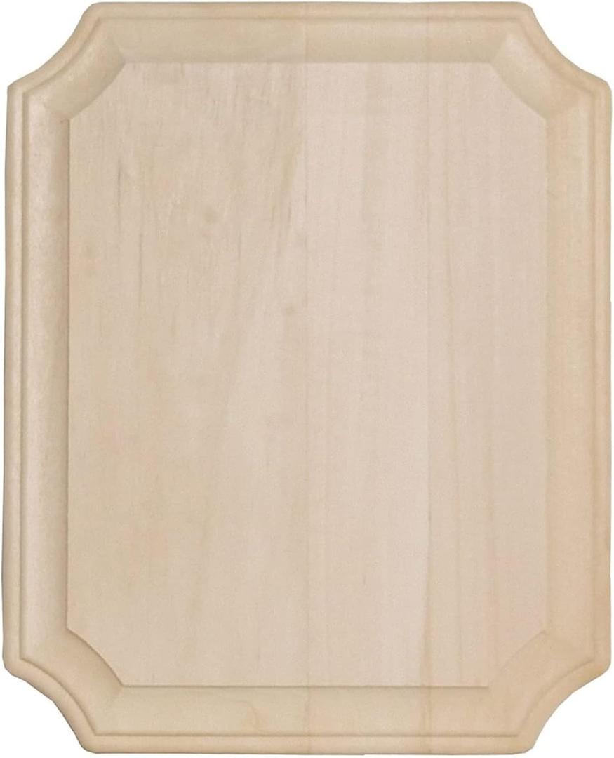 Walnut Hollow 8-Inch by 10-Inch Basswood French Corner Wide Edge Plaque (multi-colored)