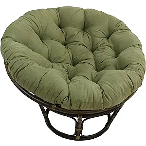 Blazing Needles Microsuede Papasan Cushion, 1 Count (Pack of 1), Sage Green Style: 48 in x 6 in x 48 in