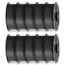 ANYCUBIC PLA Filament 1.75mm Bundle, 3D Printer Filament 1.75mm Dimensional Accuracy +/- 0.02mm, 1KG Reusable Spool (2.2 lbs), 10KG Texture Grey