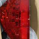 Left Driver Side Tail Light Fit for 2006 2007 Honda Accord LX EX EXL Sedan 4-Door Rear Lamp Assembly Red Lens and Housing W/Bulb W/O Unit Module LH 33551SDAA32 HO2818130