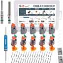 JRready Deutsch Connector 3 Pin Connector Kits with Size 16 Solid Contacts(14-20AWG), ST6328-3 Waterproof DT Series Connector 3 Pin 5 Sets and Deutsch Pin Removal Tool DRK-RT1B with Mounting Clips