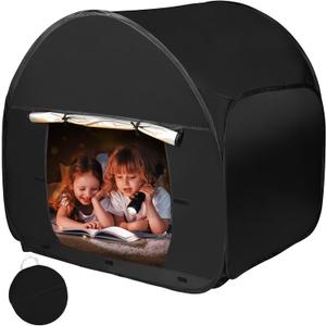 Sensory Tent for Kids with Autism,47x47x47in Blackout Sensory Room Pop-up Play Tent,Calm Corner for Children to Play and Relax,Helps with Autism, SPD,Anxiety & Improve Focus (120cm)