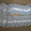 Framendino, 20 Pack 3 Inch Empty Plastic Capsules Translucent Round