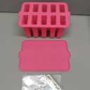 Homemade Popsicles Molds, Food Grade Popsicle Molds for Kids, 10 Cavity Non-BPA Silicone Ice Pop Maker, Reusable Silicone Popsicle Molds with 50 Stick, 50 Bags, Funnel (Pink)