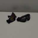 Ski Goggles, Pack of 4 - Snowboard Motorcycle Goggles Tactical Combat Military Glasses (Colorful+gray+orange+blue Lens/Black Frame)