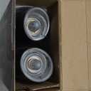 CIRCLE JOY Rechargeable Electric Salt and Pepper Grinder Set Gravity Salt and Pepper Mills Set with LED Light, No Battery Needed, Adjustable Coarseness, Washable 135ml Container, Black