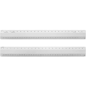 Alumicolor Architect 12 inch Ruler w/ 4 Bevel Scale for Drawing, Drafting & Engineering, Left to Right Calibrations Divided by 1/32, 1/16, 1/8, 1/4, Silver