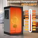 Upgraded Hot Air Sauna, Portable Dry Wind Saunas with 660nm Red Light Lamp, Time & 165 Temperature Remote Control, Upgraded Comfortable Chair