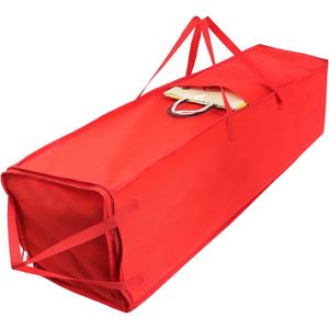 2 x Demao Christmas Wrapping Paper Holder, Wrapping Paper Storage Bag for Christmas Rolls, Resistant 41 inch Organizer Storage Container, Stores up to 25 Standard Rolls (Red)