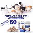 BB 06/06/2028 Probiotics for Cats Digestive Enzymes with Prebiotics for Gut Health, Constipation & Diarrhea Relief, Immune & Itch Support, 