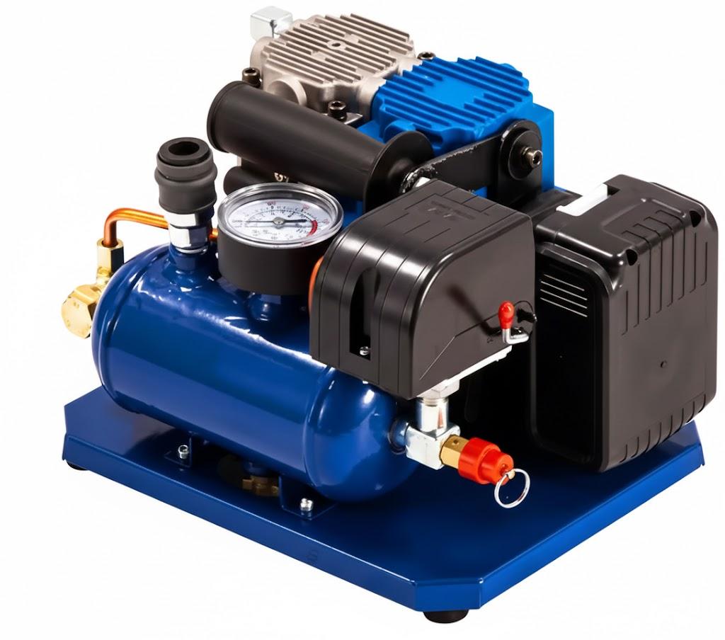 Heomgar  Electric Air Compressor Cordless, Quiet Portable Air Compressor For Woodwork Nailing, Garage, Car, Pneumatic Tool