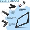 Upgraded 242193211 241872511 Refrigerator Door Gasket Compatible with Frigidaire Freezer Door Gasket 240514611 PS7784008 LFHT2117NF4 3016408 Freezer Door Seal For Kenmore Refrigerator Door Gasket Seal