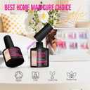 2 x CHUCHU Gel Nail Polish for Manicure: Pink and Purple Jelly Colors UV Nail Polish - 8ml Duo Gel Polish for Women Beginners Nail Enthusiasts - Summer Spring Home Nail Art Design Salon Gift Winter