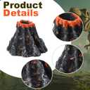 Motiskyy Resin Fake Volcano for Jungle Safari Dinosaur Theme Birthday Party Decorations Table Centerpieces Artificial Lava Statue Resin Models for Lava Jungle Dino Themed Birthday Party Supplies