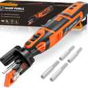 Sharp Pebble Cordless Lawn Mower Blade Sharpener  Adjustable 20- 40 Angle Guide-Rotary Tool with Replaceable Sharpening Wheel Bits & Fast Rechargeable Battery  Effortless Precision for Lawn Care