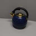 Tea Kettle for Stove Top Whistling Teapot, 3.2Q Tea Pot Stainless Steel Teakettle with Heat Proof Ergonomic Handle (Blue)