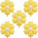 PLAP Flowers Birthday Party Balloons Daisies Happy Birthday Party Decorations (Yellow)